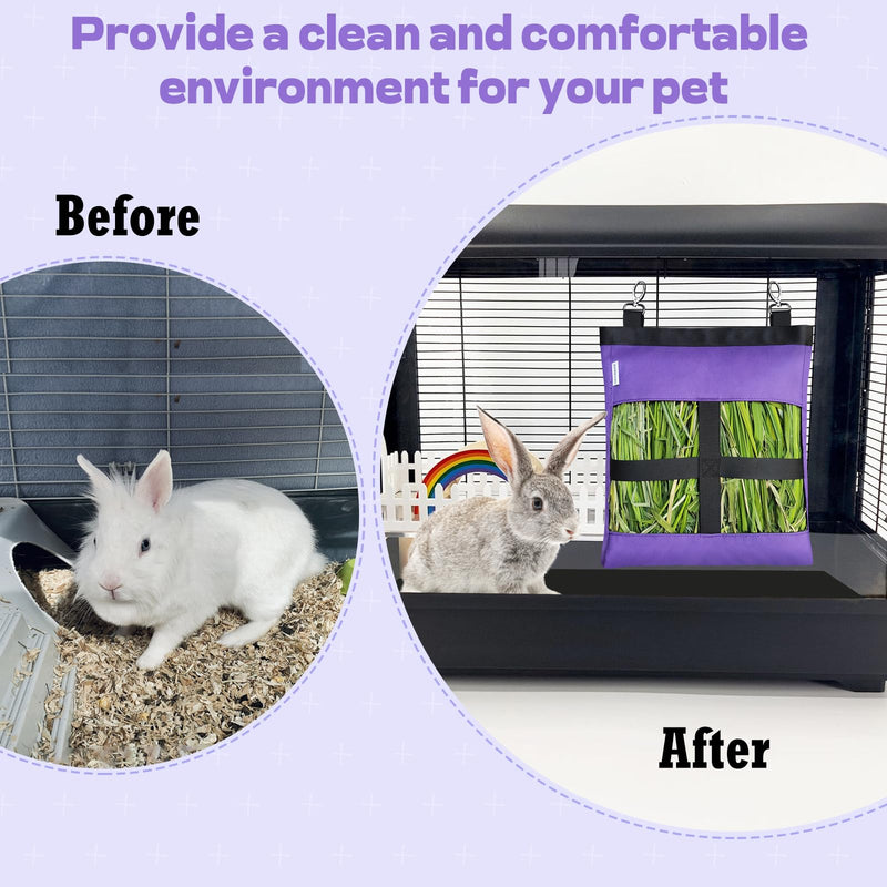 1 PCS Rabbit Hay Feeder Bag, Guinea Pig Bunny Hay Feeder,600D Oxford Durable Fabric Hanging Hay Bag for Small Pets and Animal 1 PACK - BeesActive Australia