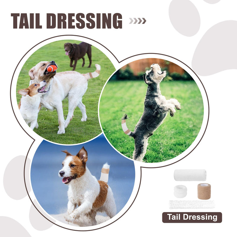 Dog Tail Protector Dog Ends Starter Pack Happy Tail Dressing Vet Wrap for Dog Cat Pet Animals - BeesActive Australia