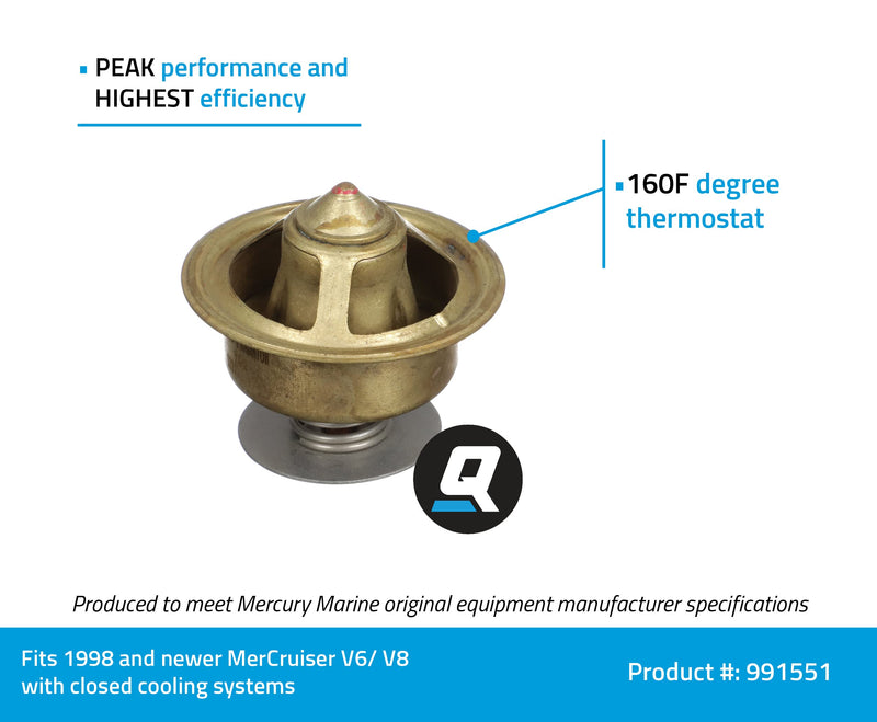 Quicksilver 991551 Marine Boat Replacement Thermostat - BeesActive Australia