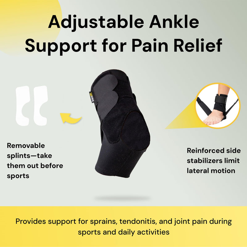 BraceUP Ankle Brace - Relieve Pain, Enhance Stability for Foot Pain, Sprained Ankle, Achilles Tendonitis, Men and Women - BeesActive Australia