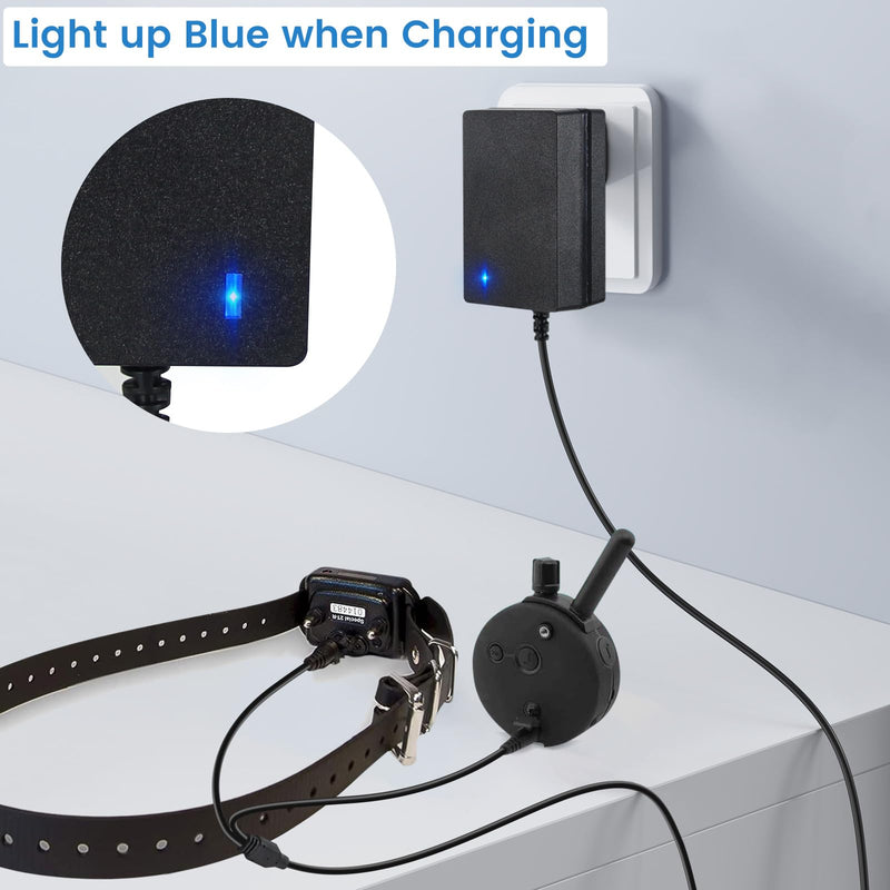E Collar Charger for Mini Educator 300 400 ET-300 ET-400 Dog Training Collars, Shock Collar Dual Lead Charging Cable Power Adapter Cord - BeesActive Australia