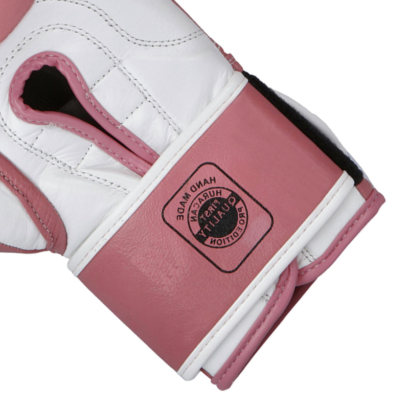 Boxing Gloves – Genuine & Synthetic Leather 10, 12, 14 y 16 Oz (Pink, 12 oz, Genuine Leather)