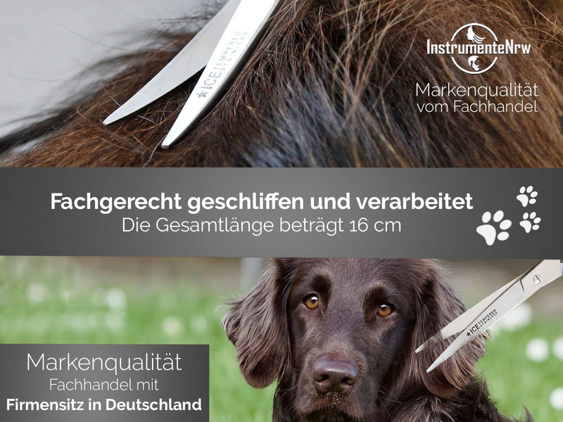 Curved dog hair scissors fur scissors with MICRO TOOTHING - BeesActive Australia