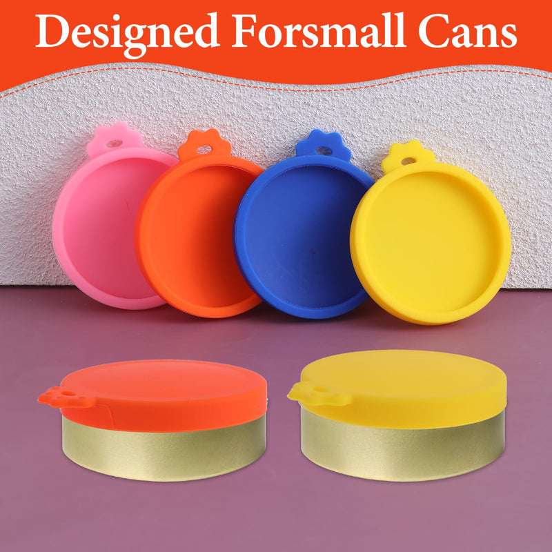 4 Pack Cat Food Can Lids Silicone Pet Food Can Top Cover Cat Food Can Covers Lids Cat Food Top Small Pet Food Can Lids Covers for 3 oz 2.5 oz Cat Food Cans - BeesActive Australia