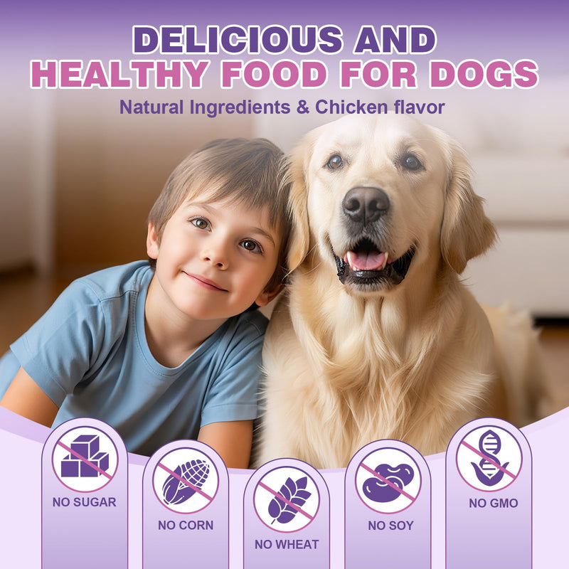 Dog Multivitamin Chewable 200 Ct Dog Vitamins and Supplements Containing Chondroitin Omega Probiotics Glucosamine for Dogs Skin and Coat, Hip & Joint, Heart, Liver, Brain, Eyes - Suitable for all dogs