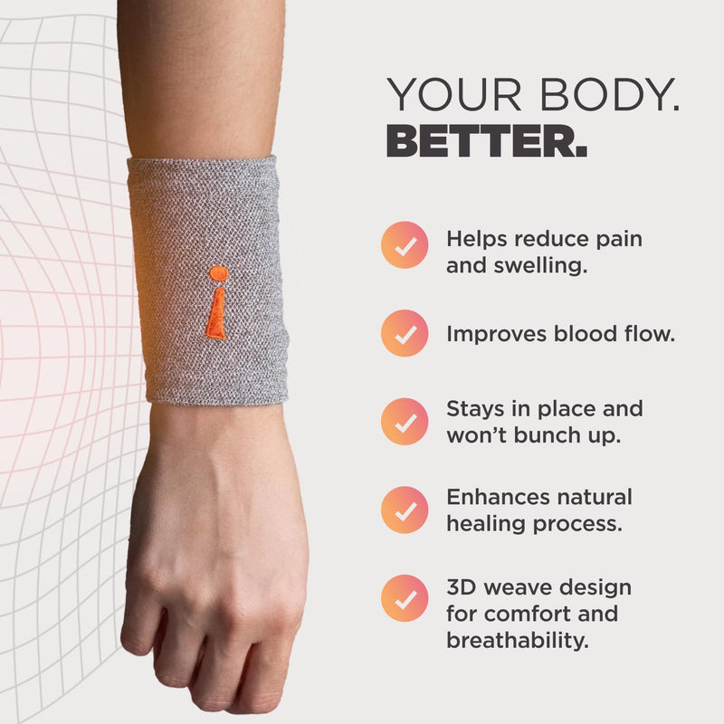 Incrediwear Wrist Sleeve – Wrist Brace for Women and Men, Helps with Inflammation, Swelling & Joint Pain Relief, Wrist Support for Recovering from Injury & Surgery (Black, S/M) Black Small/Medium