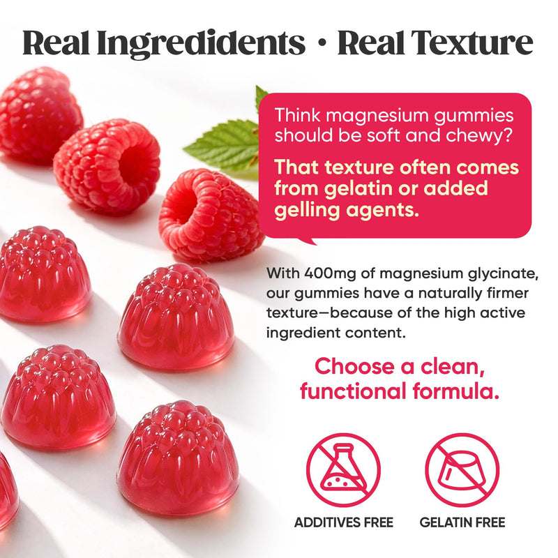 60 Day Supply Magnesium Glycinate 400mg Gummies Sugar Free High Absorption | With Ashwagandha, L-Theanine, CoQ10, Vitamin D3 & B6, Adults & Kids, Stress Relief, Sleep & Calm, Vegan, Gluten Free 60 Count (Pack of 1) V3-raspberry