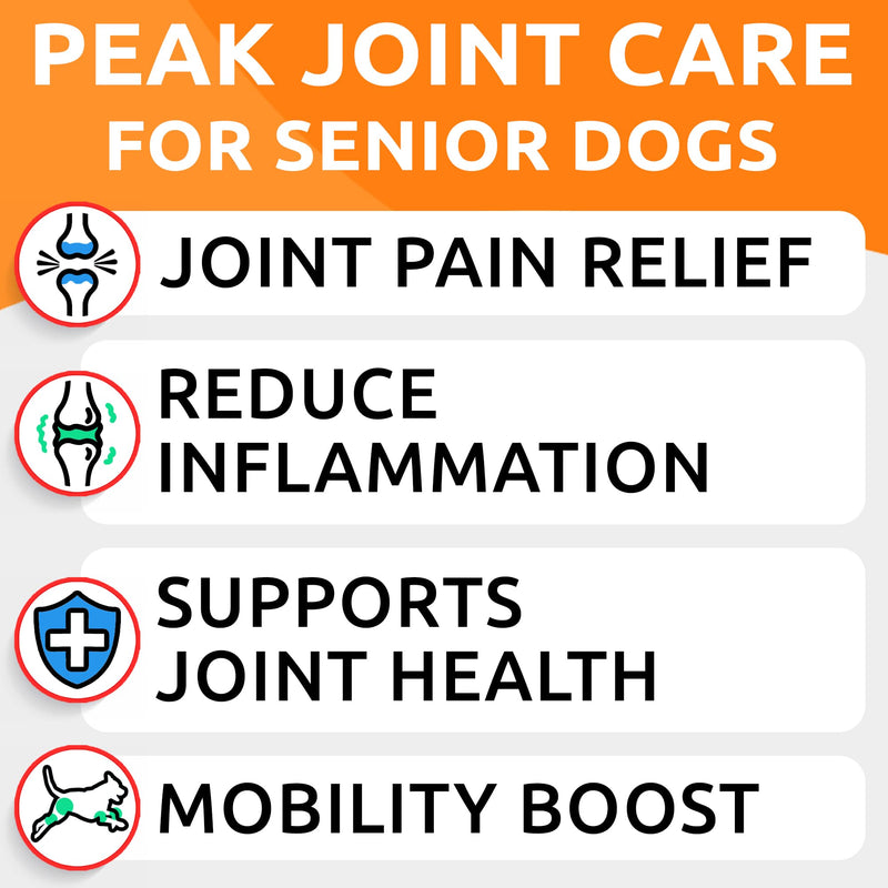 Advanced Glucosamine Chondroitin + Vet Strength Dog Probiotics for Digestive Health - Hip Joint Pain Relief - Digestive Enzymes & Gas, Diarrhea, Constipation Relief Supplement - Made in USA