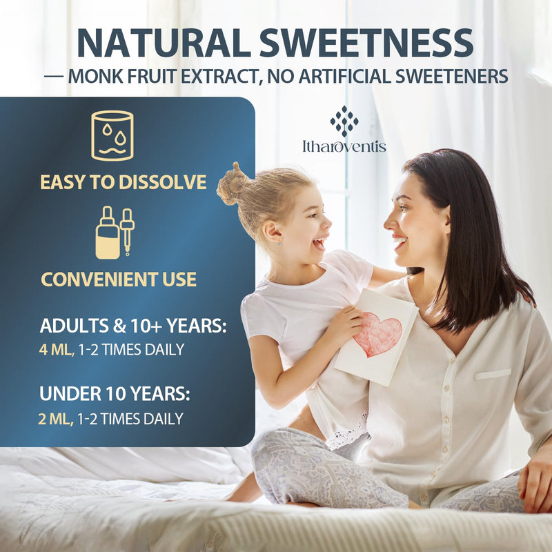Itharoventis Liquid Zeolite Drops, Sugar Free, Monk Fruit, 6 Fl Oz | Clinoptilolite liquid formula with methyl vitamin B12 and vitamin D3 2 Fl Oz (Pack of 3)