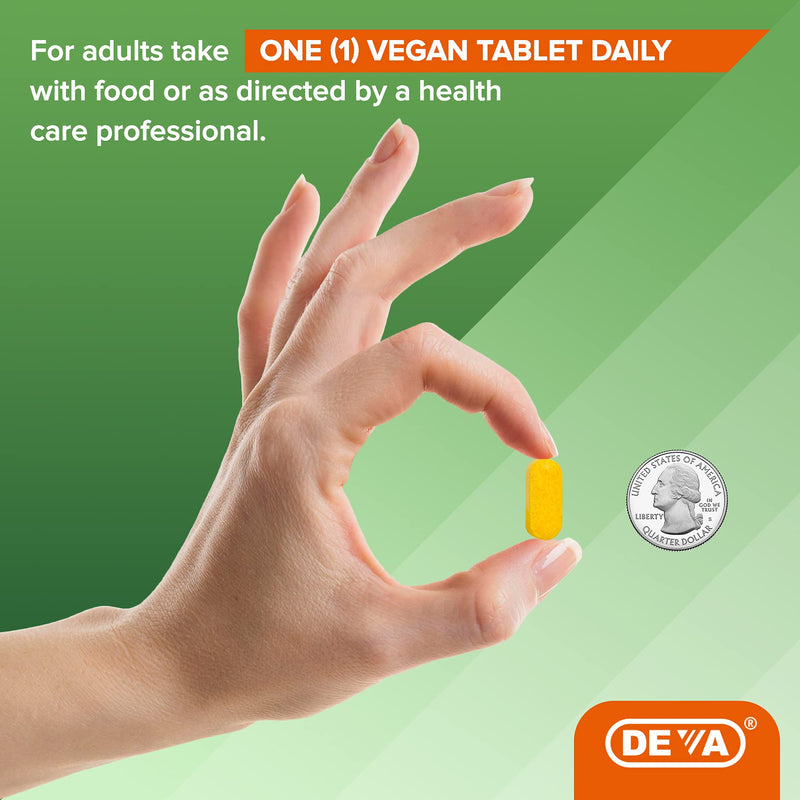 DEVA Vegan Glucosamine-MSM-CMO & Turmeric Supplement - Gluten Free Plant Based Nutritional Supplement - 90 Tablets (Pack of 2) 90 Count (Pack of 2)
