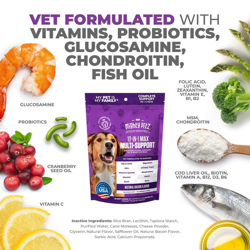 Mighty Petz MAX Dog Allergy Relief + Mighty Petz MAX Dog Multivitamin Bundle - PawsPlanet Australia