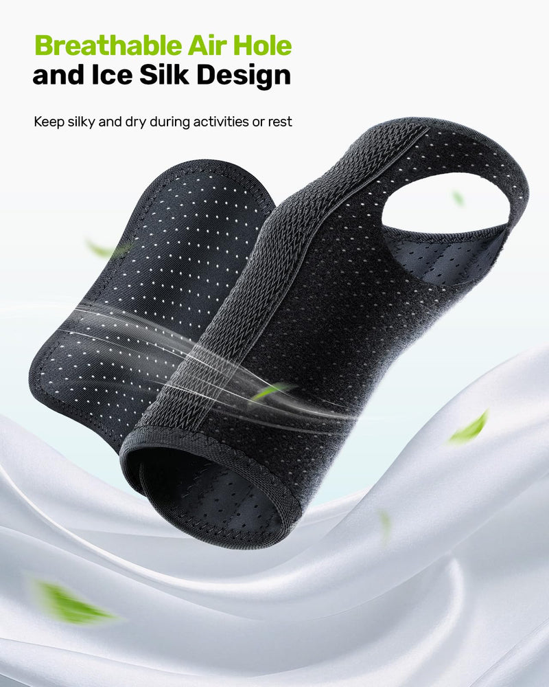 Carpal Tunnel Wrist Brace, Adjustable Night Wrist Support with 3 Metal Splints, Hand Brace for Men Women No Pressure on Thumb, Splint Stabilizer for Work, Arthritis (Right Hand, Gray, Medium) Right Hand