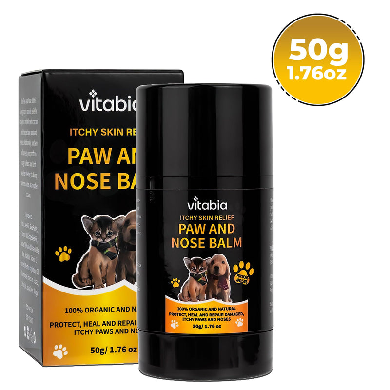 Dog Paw Balm Stick - Pets Skin Treatment With Shea Butter, Vitamin E, Organic Coconut Oil And Apple Cider Vinegar - Cat Acne, irritation and Itchy Dog Skin Relief With Nose Paw Balm for Dogs and Cat