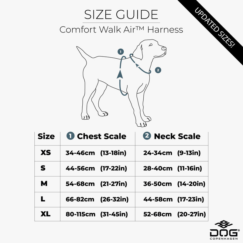 DOG Copenhagen Comfort Walk Air 3.0 Dog Harness - Harness for Dogs - Puppy Harness, Black, M - BeesActive Australia