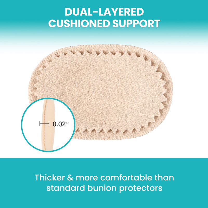 Bunion Pain Relief Pads to Wear with Shoes - 54 ct Bunion Cushion - Moleskin Protect Feet for Men and Women - Water-Resistant Self-Stick Adhesive (Multi-Size) 54 Count ( Multi-size)