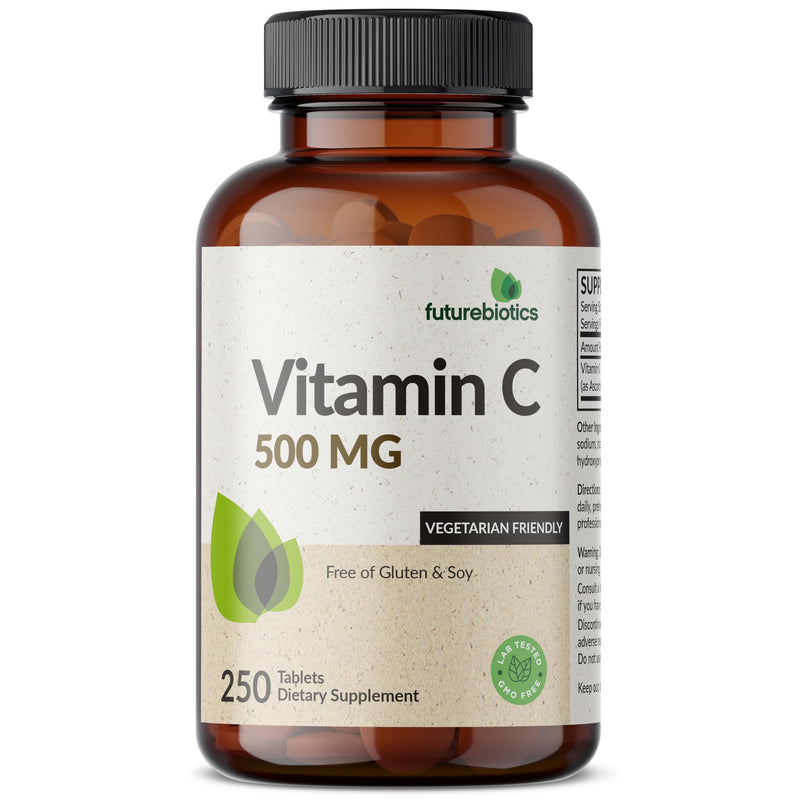 Futurebiotics Vitamin C 500mg Non-GMO, 250 Tablets