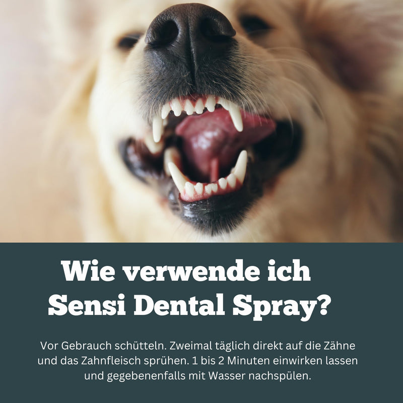Sensi Dental Spray 100 ml Tooth Spray for Dogs, Dental Care, Fresh Breath, Anti-Plaque