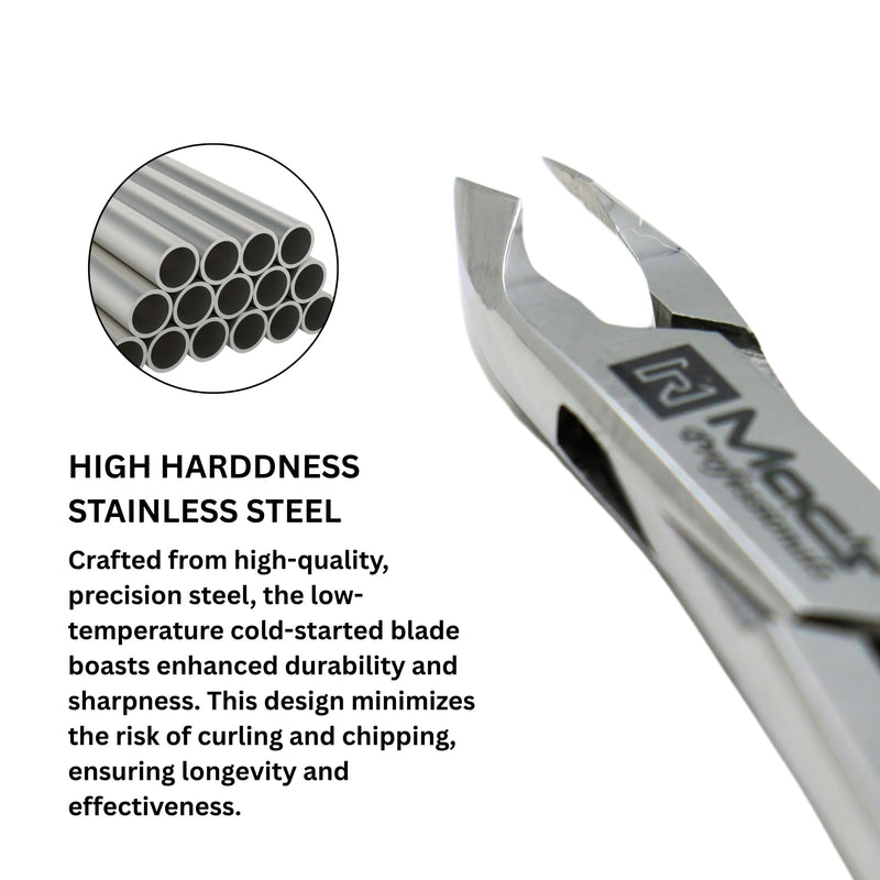 Macs Professional Cuticle Nipper – Surgical Stainless Steel, Precision Half-Jaw Blades, Ergonomic 4-Inch Cuticle Remover & Trimmer for Manicure & Pedicure - BeesActive Australia