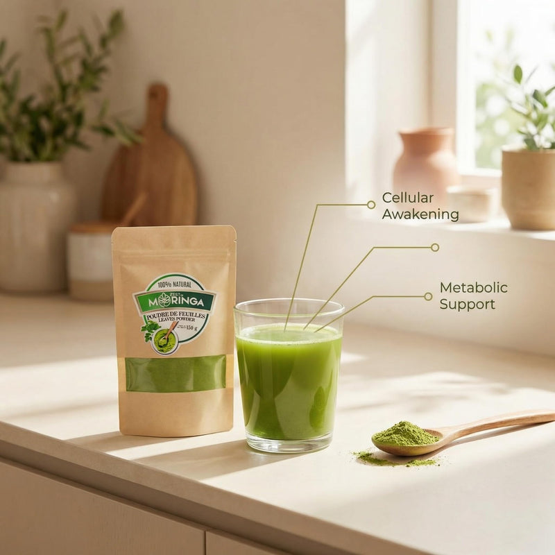 Pure Moringa Oleifera Powder- Green Superfoods Supplements, Rich Vitamin, Perfect for, Drinks, Tea & Recipes 100% Pure Leaf