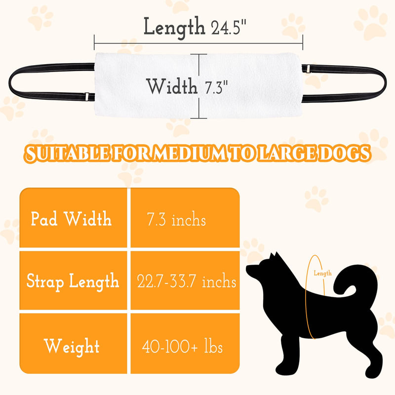 Byhoo Dog Sling with Anti-Slip Dog Socks, Adjustable Dog Lift Harness, Protable Dog Sling for Large Dogs Hind Leg Support,Helps Elderly Dog, Injured, Disabled and After Surgery - BeesActive Australia
