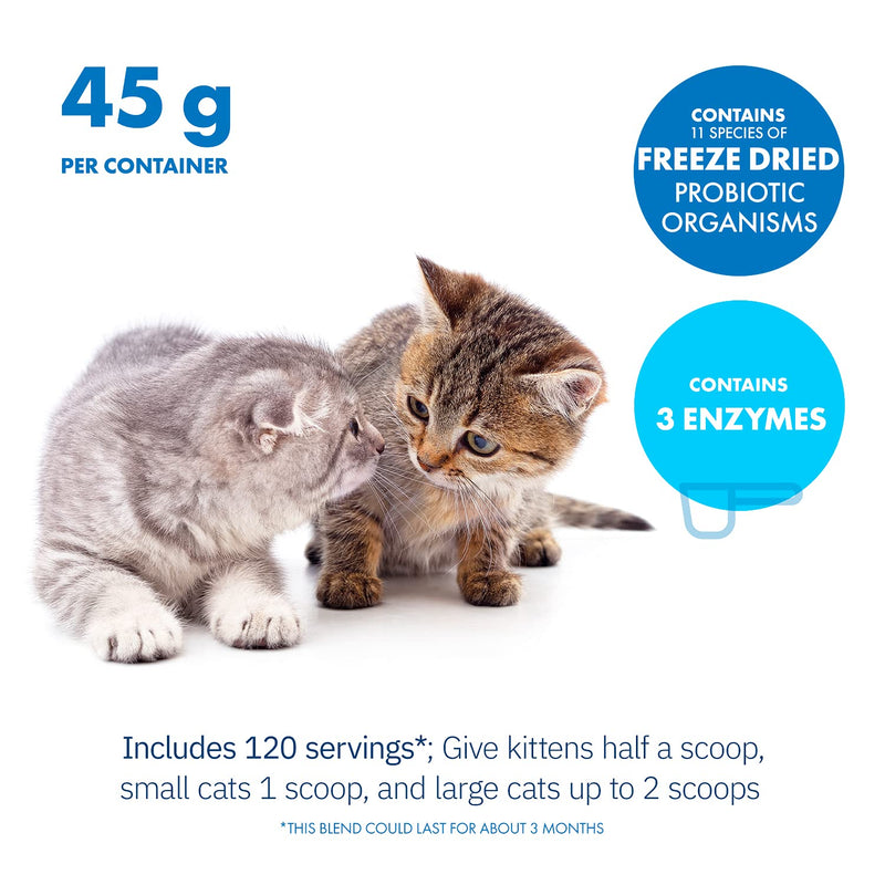 Total Digest™ Feline Probiotics and Enzymes, All-Natural Digestive System Dietary Supplement Formula for Cats (120 Servings) 120