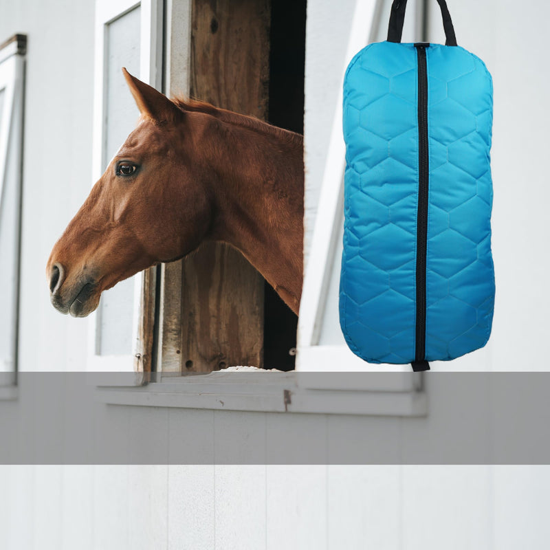 Bridle Bag for Horses, Durable Nylon Bridle Halter Bag with 3 Layers Padded Horse Tack Carry Bag-Large Capacity Protect Tack Sky Blue - BeesActive Australia