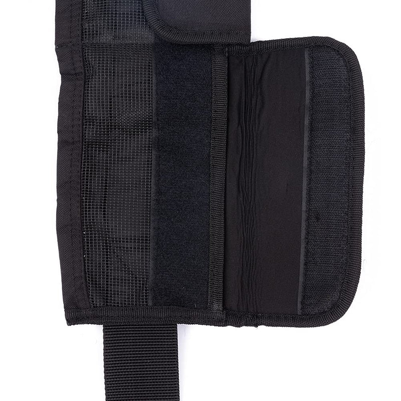 Waist Scub-a Weight Belt, Adjustable Scub-a Weight Belt with 4 Neoprene Pocket, Durable Dive Weight Belt for Fre-e Diving with Stainless Steel Buckle and Adjustable Webbing(Black) Black - BeesActive Australia