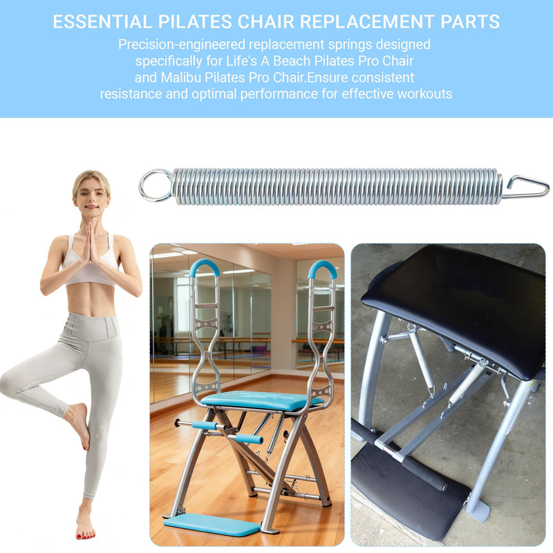 Pilates Pro Chair Replacement Springs Compatible with Pilates Pro Chairs,Adjustable Pilates Pro Chair Resistance for Core Strength & Toning - 1Pack