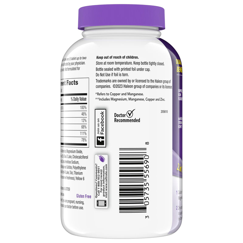 Caltrate 600 Plus D3 Vitamin D and Calcium Supplement Tablets, 165 Count | Highest Level of Vitamin D3, Maximizes Calcium Absorption to Support Strong Bones and Daily Function New 165 Count (Pack of 1)