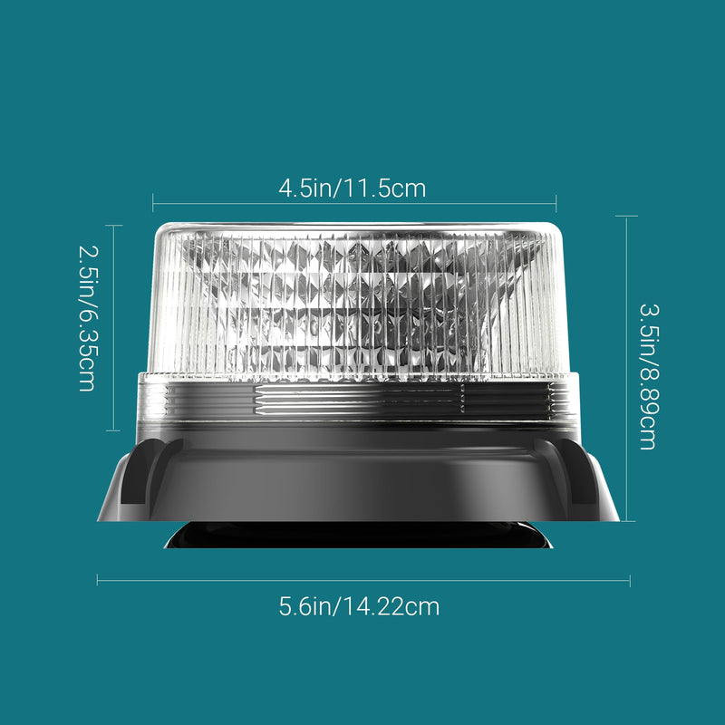 LED Anchor Light for Boat Yacht, Solar Navigation Lamp, Marina Dock Barge Safety Beacon Lights, Strobe Warning Light, Magnetic & Suction Mount, Auto On/Off, for Boats Factory Dock, White