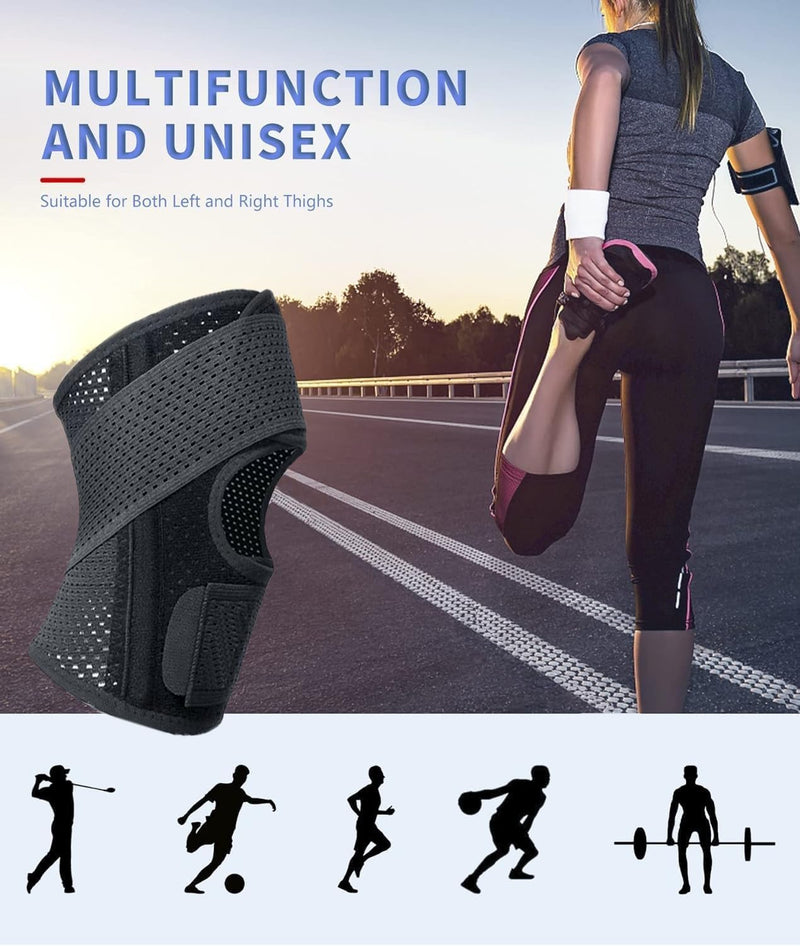 Knee Brace for Women & Men, Knee Brace for Meniscus Tear, Knee Pain Relief, Arthritis, Compression Knee Support Side Stabilizers, Injury Recovery, Running, Workout(Black, XX-Large) - BeesActive Australia
