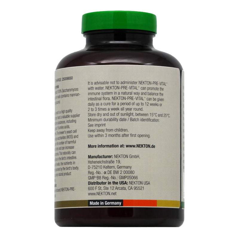 Nekton Pre Vital+ Prebiotic Bird Supplement 220gm / 7.76oz