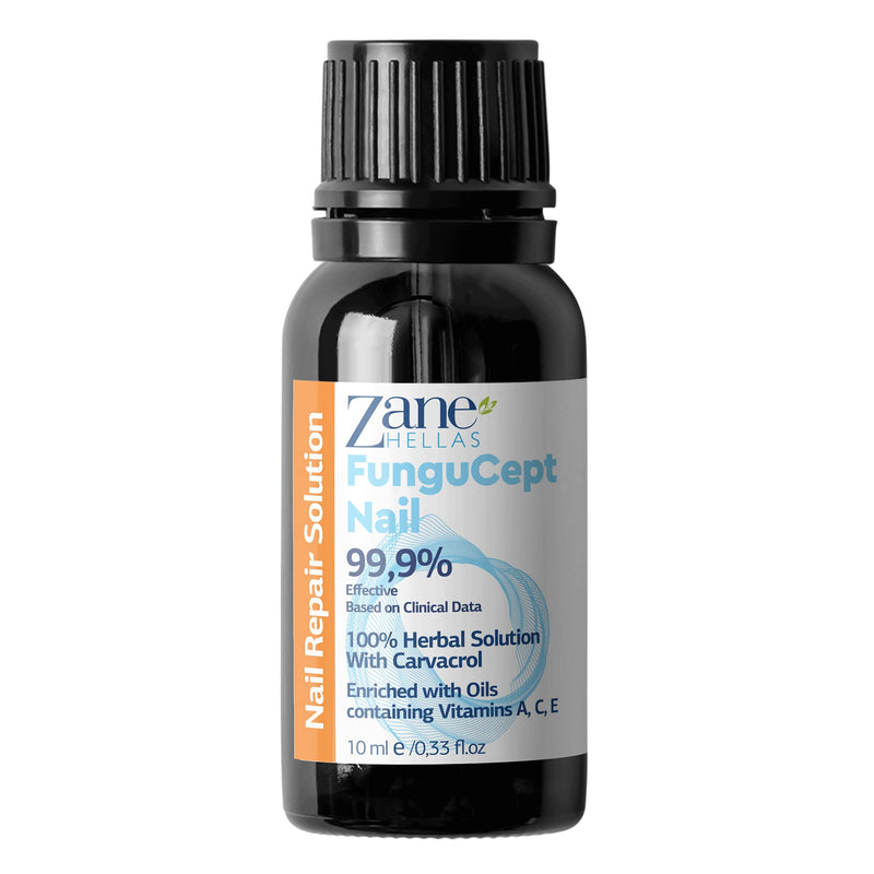 Zane Hellas FunguCept Nail Solution. Nail Solution for Discolored, Thickened, Crumbled Nails. Visible Results in 4 Weeks 0.33 oz -10ml - BeesActive Australia