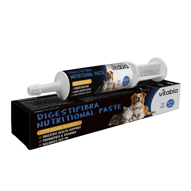 Probiotic Paste for Dogs & Cats | Dog Diarrhoea Treatment & Anal Gland Support | Digestive Supplement with Prebiotic & Probiotic for Gut Health & Digestive Balance (60 ml) 60 ml (Pack of 1)