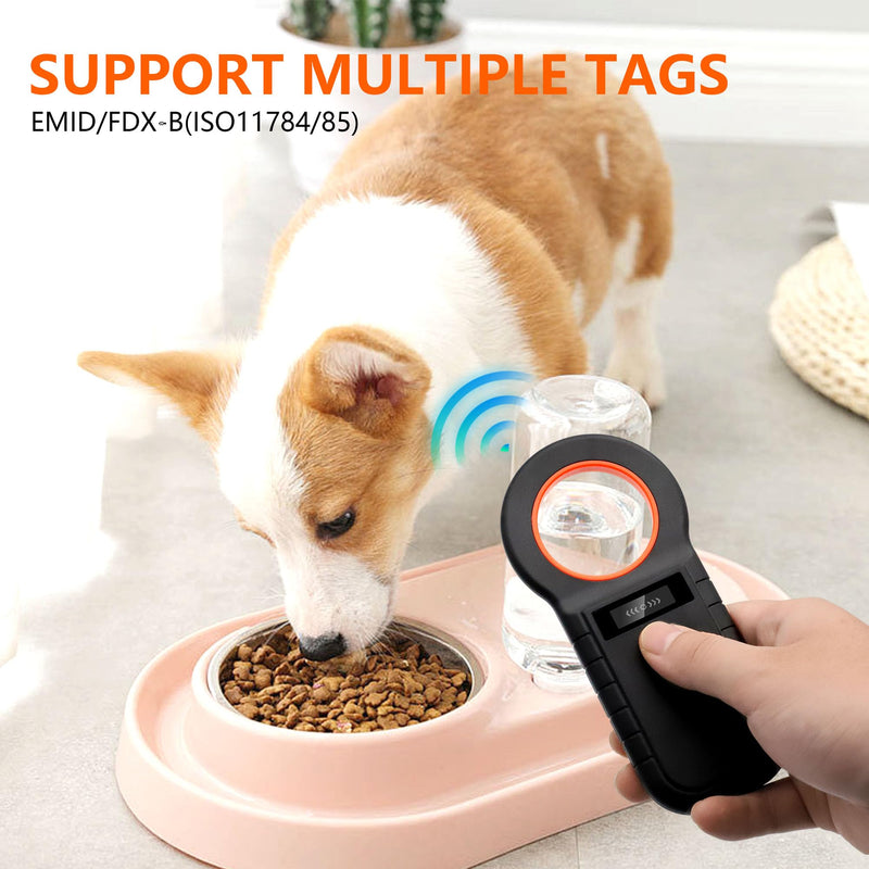 GBformat Pet Microchip Scanner OLED Chip Reader for Dogs Rechargeable USB Animal Chip Reader Chip Reader Pet Chip ID Scanner for Pets - BeesActive Australia