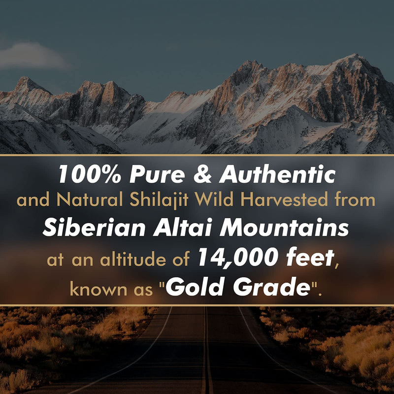 Shilajit Resin with Fulvic Acid & Trace Minerals, Original Siberian Pure Shilajit with 85+ Humic Acid Supplement Gel, Support Metabolism & Immune System - 100 Serving / 50g Unflavored 1.7 Fl Oz (Pack of 1) - BeesActive Australia