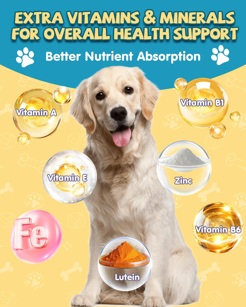 EagouDiary Salmon Oil Chews for Dogs,Omega 3 Skin & Coat Supplement for Dogs with EPA & DHA Fatty Acids,Angelica, Methionine,Vitamins,Minerals Dog Itchy Skin & Allergy Relief (120Ct) - BeesActive Australia