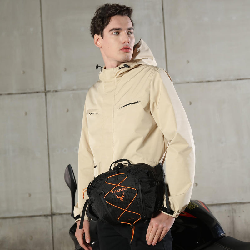 Fanny Pack for Men Black Waist Bags large Running Packs Outdoor Belt Bag for Cycling Hiking Travel Festival Gifts - BeesActive Australia