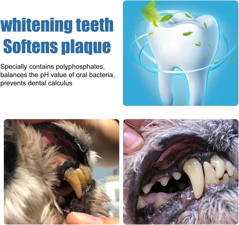 Pet Oral Tartar Remover Spray, Pets Oral Tartars Removers Foaming Tartars, Dog Teeth Cleaning Foam for Dogs & Cats, Pet Dental Foaming Care Sprays（1PC）