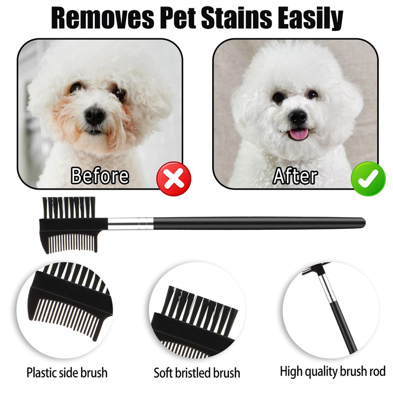 Molain 5 Pack Tick Flea Comb, Stainless Steel Dog Cat Grooming Combs with Rounded Teeth, Flea Brush for Cats Lice combs, Thick Hair Pet Tear Stain Comb, Fine Tooth Comb Dematting Tool for Dog Cat 5-Pack - BeesActive Australia