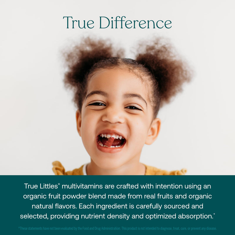 True Grace True Littles Daily Kids Multi - 60 Pectin Gummies - Immune, Cognitive, Bone & Eye Support - Clinically Studied Lutemax Kids Lutein & Vitamin D3 + K2 - Allergen Free & Vegan - 60 Servings 60 Day Supply