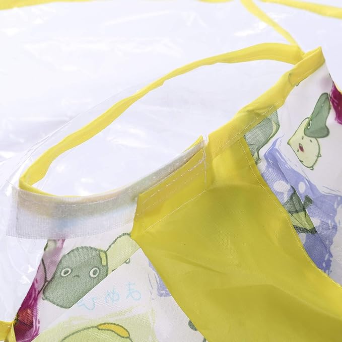 Childrens Hair Shifting Cape Hair Apron, Baby Transparent Hairdressing Cloak Home Hair Cutting Cape Hairdressing Tool Waterproof - BeesActive Australia