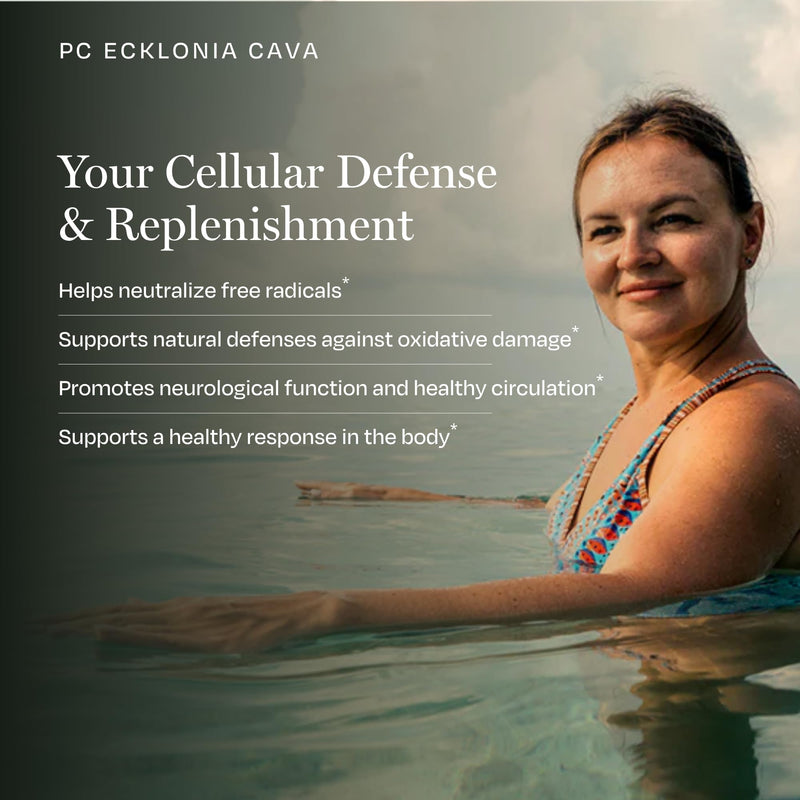 BioPure PC Ecklonia Cava Capsules – Marine Polyphenol Complex from Brown Seaweed, Rich in Phlorotannins, Trace Minerals & Nutrients for Cellular Health, Circulation & Immune Support – 75 Capsules