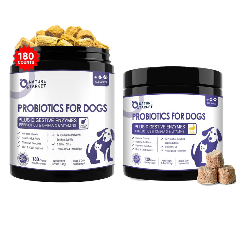 Probiotics for Dogs 180 Chews with Duck Probiotics for Dogs
