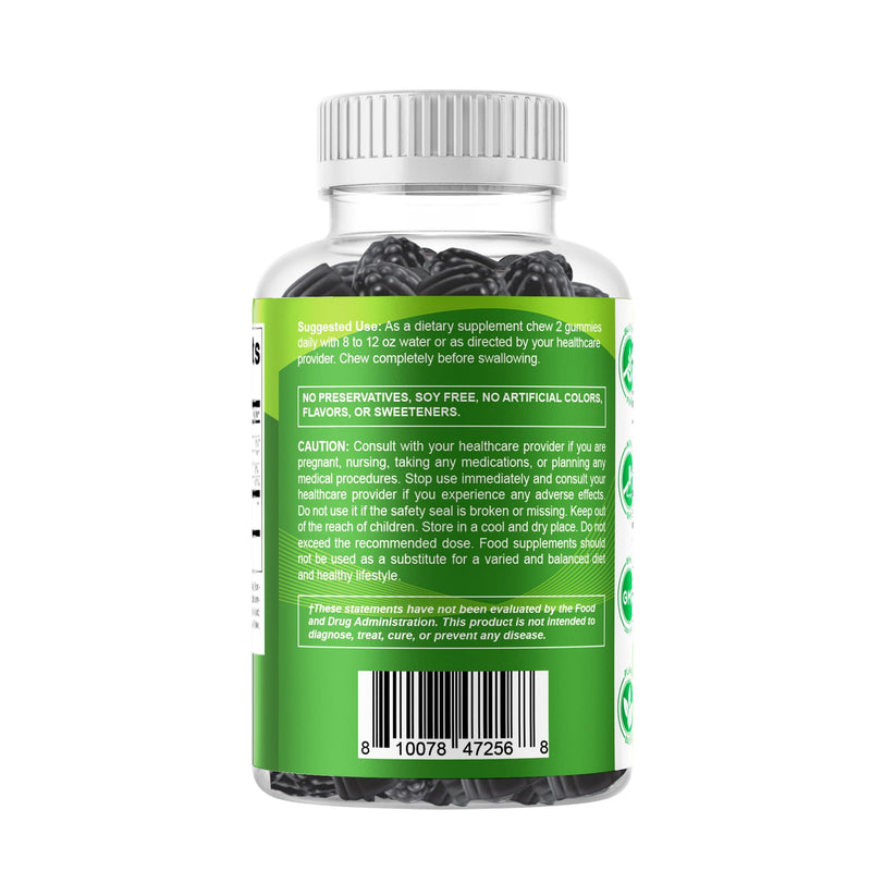 Vitamatic Moringa Gummies – Sugar-Free Botanical Extract – Green Superfood Supplement – Vegan, Pectin-Based, Non-GMO – Plant-Based Gummies – 60 Count 60 Count (Pack of 1)