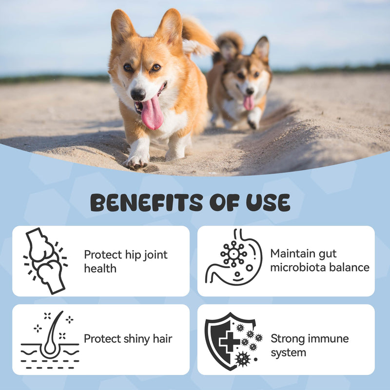 25-in-1 Dog Multivitamin Supplement, Rich in Various Vitamins, Helps Maintain Healthy Leg Joints, Skin, and Coat, Promoting Overall Health. Chicken Flavored chewable Tablets, 30 Tablets
