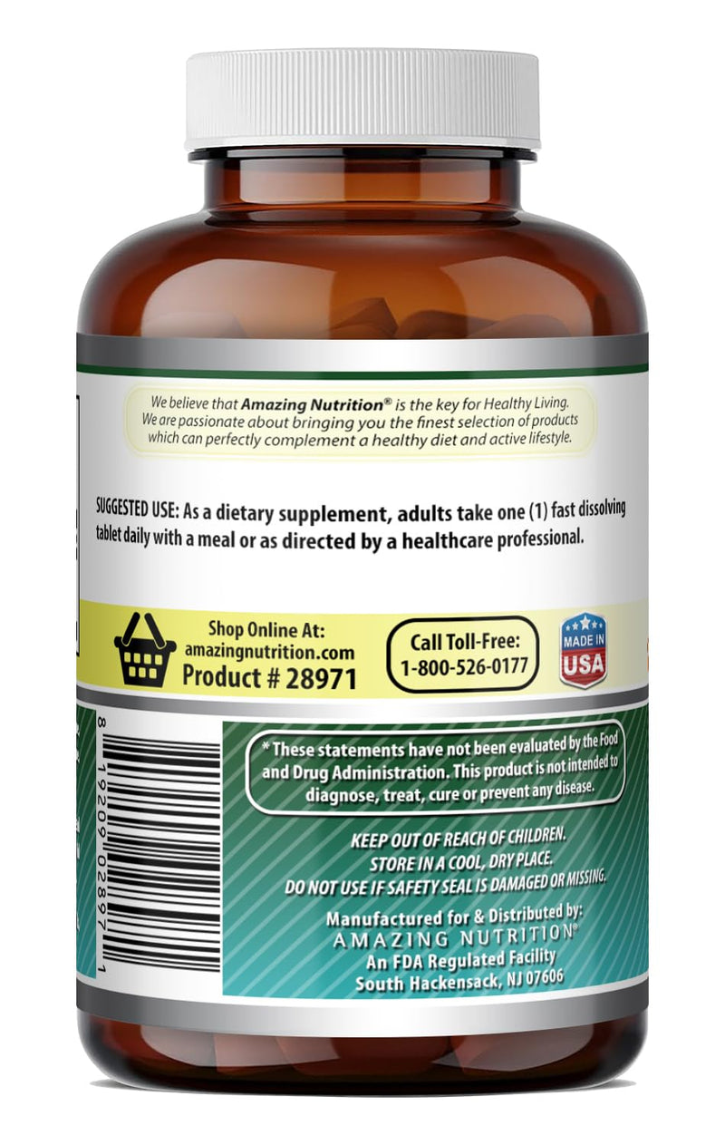 Amazing Formulas Biotin (Vitamin B7) 10,000 Mcg | Fast Dissolve Tablets Supplement | Citrus Flavor | Non-GMO | Gluten-Free | Made in USA (1 Pack | 240 Count) Citrus | 240 Count 1 Count (Pack of 1)