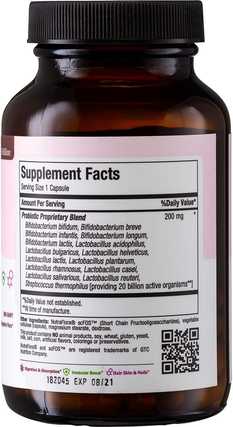 Maxi Health Probiotics for Digestive Health and Gut – 15 Strains, 20 Billion CFU Active Organisms - Probiotics for Men and Women – Daily Probiotic for Digestive Support, 60 Capsules | Kosher | Probiotics for Women & Men | 15 Strains · 20 Billion CFU | ...