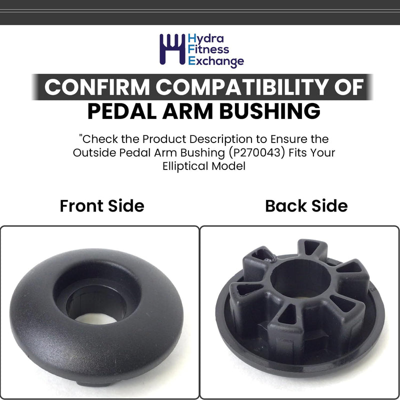 Outside Pedal Arm Bushing P270043 Works with Sole Fitness E25 FS3.5 FS5.4e Sole E20 Elliptical Parts