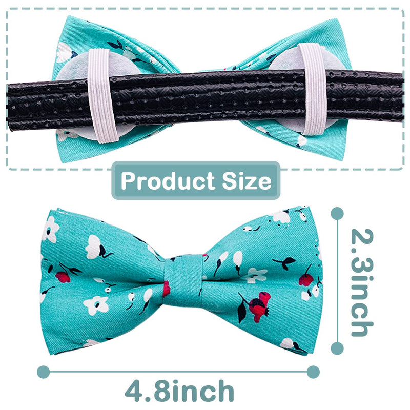 PET SHOW Wholesale 50pcs Floral Small Dogs Collar Attachment Bow Ties Embellishment Medium Large Dog Puppies Cats Collar Charms Accessories Bulk Slides Bowties 50pcs/lot - BeesActive Australia